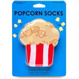 NIP 3D Popcorn Socks By Living Royal